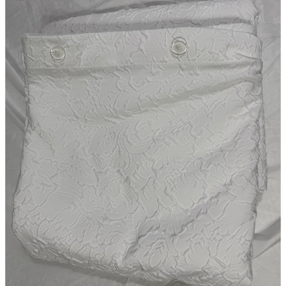 DKNY Soft Textured Solid White Duvet Cover  Queen Full  ,Buttons - Picture 1 of 11